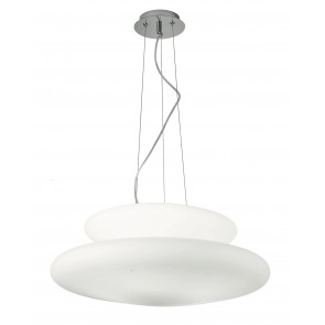 PAGODA Kρεμαστό φωτιστικό SO.PAGODA/60 ONDALUCE λευκό Ø60cm 