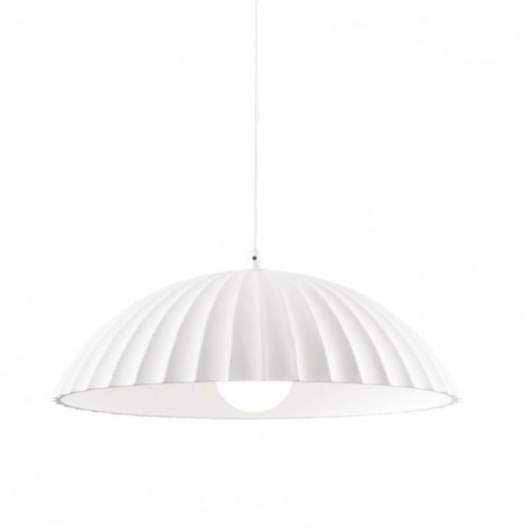 RUSTIC Φωτιστικό κρεμαστό SO.RUSTIC/BIANCO ONDALUCE τσιμεντένιο - λευκό Ø50cm