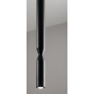 TUBIC Κρεμαστό φωτιστικό SO.TUBIC/NERO - σωλήνας Ø 2,5 cm L54cm μαύρο