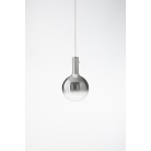 AMPOLLA Κρεμαστό Φωτιστικό γυάλινο LED - PERENZ 8310 SP LC - φιμέ Ø 20cm