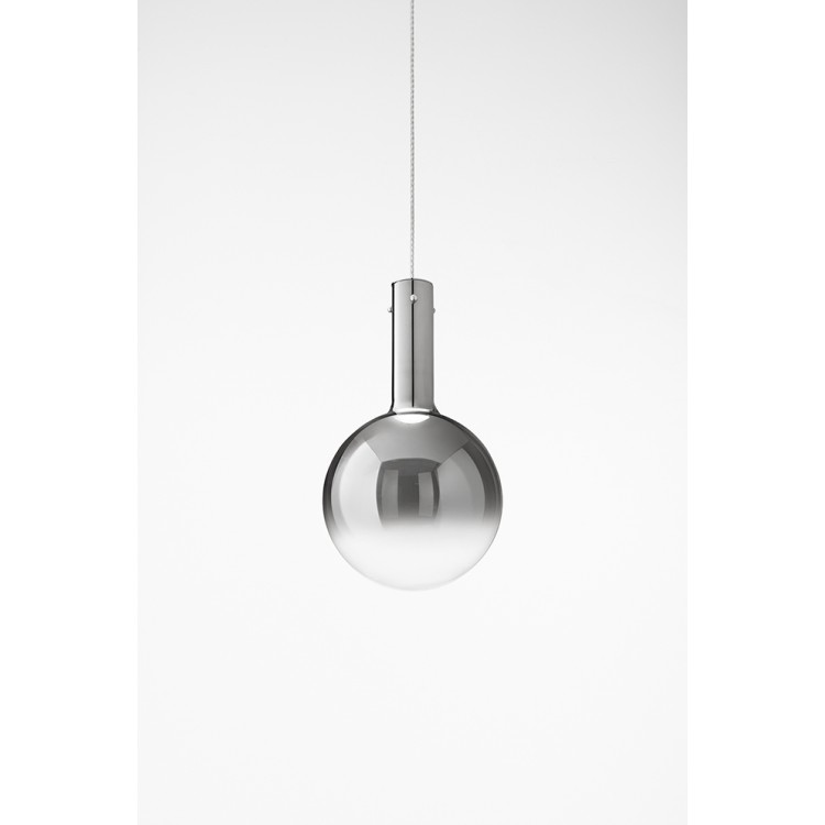 AMPOLLA Κρεμαστό Φωτιστικό γυάλινο LED - PERENZ 8312 SP LC - φιμέ Ø 25cm