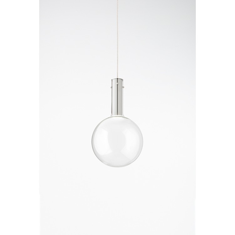 AMPOLLA Κρεμαστό Φωτιστικό γυάλινο LED - PERENZ 8312 TR LC - διάφανο Ø 25cm