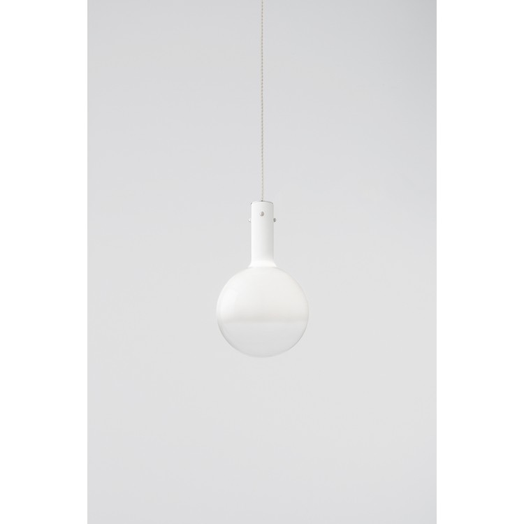 AMPOLLA Κρεμαστό Φωτιστικό γυάλινο LED - PERENZ 8310 B LC - λευκό Ø 20cm