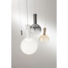 AMPOLLA Κρεμαστό Φωτιστικό γυάλινο LED -  PERENZ 8312 B LC - λευκό Ø 25cm