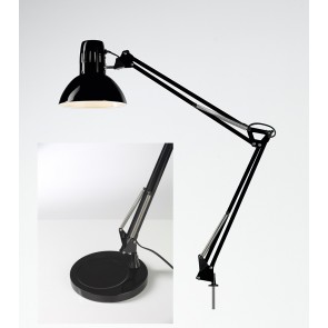 ARC Επιτραπέζιο Μεταλλικό φωτιστικό γραφείου με βάση PERENZ 4025 N & 4025 ZN - μαύρο χρώμα