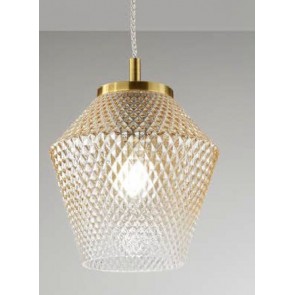 ARNIA  Κρεμαστό Φωτιστικό γυάλινο PERENZ 6932 AM - μελί Ø 20