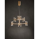 CANDLES Φωτιστικό κρεμαστό πολυέλαιος LED PERENZ 8268 OR LC- χρώμα βουρτσισμένο χρυσό  Ø70cm  