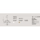 CANDLES Φωτιστικό κρεμαστό πολυέλαιος LED PERENZ 8268 B LC- χρώμα λευκό ματ  Ø70cm  