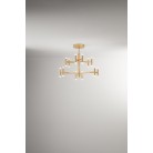 CANDLES Φωτιστικό οροφής πολυέλαιος LED PERENZ 8270 OR LC - χρώμα βουρτσισμένο χρυσό  Ø70cm  