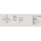 CANDLES Φωτιστικό οροφής πολυέλαιος LED PERENZ 8270 OR LC - χρώμα βουρτσισμένο χρυσό  Ø70cm  
