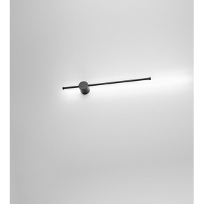 CLOCK Φωτιστικό Απλίκα Τοίχου LED PERENZ 8184 N LC- μαύρο ματ L65cm