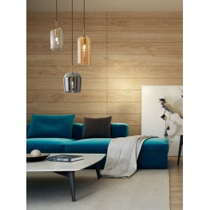 CORO Κρεμαστό Φωτιστικό γυάλινο PERENZ 6936 MC - πολύχρωμο τρίφωτο Ø 42cm