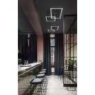 CROSS φωτιστικό οροφής πλαφονιέρα 6595 N CT μαύρο PERENZ  55cm x 75cm x 6cm LED 45W 3350LM CCT 3000K 4000K 6000K