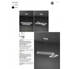 CROSS Κρεμαστό φωτιστικό 8060 B CT λευκό PERENZ  L84,5CM + L58,5CM LED 58W 4060LM - CCT 3000K 4000K 6000K
