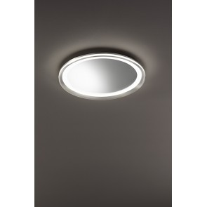 MIRO Φωτιστικό οροφής / τοίχου LED PERENZ 8260 GR LC - χρώμα γκρι τιτανίου /  με καθρέφτη Ø60cm  