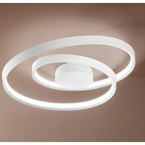 RITMO Φωτιστικό οροφής πλαφονιέρα LED PERENZ 6617 B LC - άσπρο ματ Ø60cm