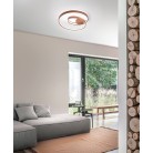 RITMO Φωτιστικό οροφής πλαφονιέρα LED PERENZ 6617 E LC - χρώμα κανέλας ( καφέ ) Ø60cm