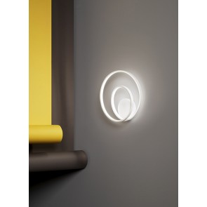 RITMO Φωτιστικό Απλίκα Τοίχου LED PERENZ 6619 B LC - άσπρο ματ Ø30cm