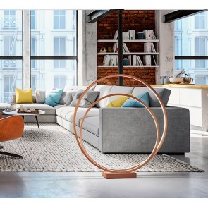 RITMO Φωτιστικό δαπέδου LED PERENZ 6648 E LC - χρώμα της κανέλας Ø100cm