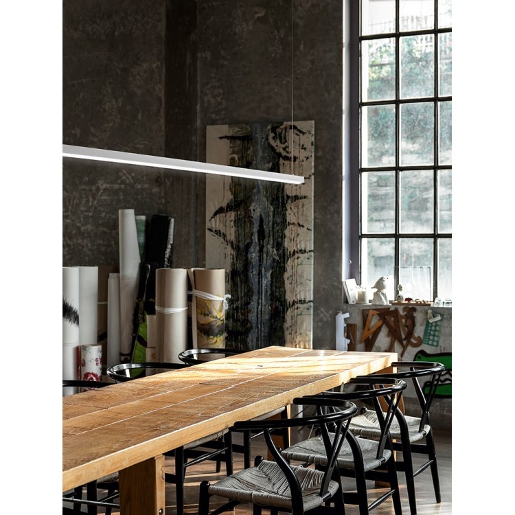 SYNCRO Κρεμαστό φωτιστικό  8052 B CT λευκό PERENZ L151,5 CM LED 35W 2450LM - CCT 3000K 4000K 6000K 