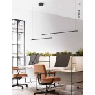 SYNCRO Κρεμαστό φωτιστικό  8054 N CT μαύρο PERENZ  L89 CM 20W 1400LM + L126,5 CM 30W 2100LM - CCT 3000K 4000K 6000K
