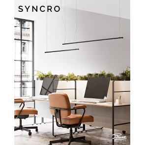 SYNCRO Κρεμαστό φωτιστικό  8054 N CT μαύρο PERENZ  L89 CM 20W 1400LM + L126,5 CM 30W 2100LM - CCT 3000K 4000K 6000K