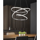 BOLOGNA Κρεμαστό Φωτιστικό LED RL Lighting R37051106 χρωμέ Ø50cm