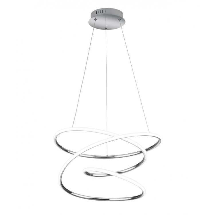 BOLOGNA Κρεμαστό Φωτιστικό LED RL Lighting R37051106 χρωμέ Ø50cm