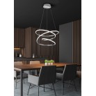 BOLOGNA Κρεμαστό Φωτιστικό LED RL Lighting R37051106 χρωμέ Ø50cm
