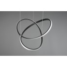 Κρεμαστό Φωτιστικό Reality Lighting R32051432 της συλλογής COURSE Μαύρο ματ 4000K