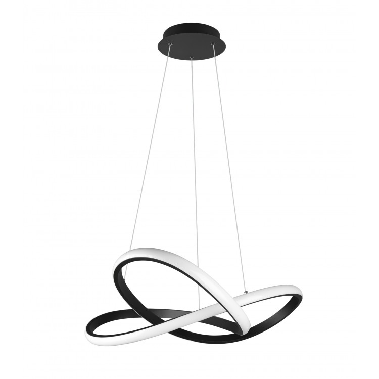 Κρεμαστό Φωτιστικό Reality Lighting R32051432 της συλλογής COURSE Μαύρο ματ 4000K