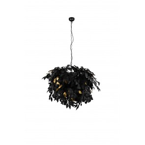 LEAVY Κρεμαστό Φωτιστικό RL Lighting R10464032 μαύρο χρυσό τετράφωτο