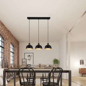 PUNCH Κρεμαστό Φωτιστικό RL Lighting R30813032 μαύρο τρίφωτο