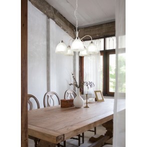 DOBBY Κρεμαστό Φωτιστικό RL Lighting R31055007 νίκελ πεντάφωτο