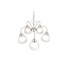 DOBBY Κρεμαστό Φωτιστικό RL Lighting R31055007 νίκελ πεντάφωτο DOBBY Κρεμαστό Φωτιστικό RL Lighting R31055007 νίκελ πεντάφωτο