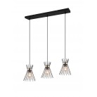 ROD Κρεμαστό Φωτιστικό RL Lighting R31533080 μαύρο χρυσό τρίφωτο ROD Κρεμαστό Φωτιστικό RL Lighting R31533080 μαύρο χρυσό τρίφωτο