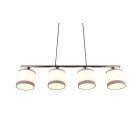 DAVOS Κρεμαστό Φωτιστικό RL Lighting R31554006 χρωμέ υφασμάτινο DAVOS Κρεμαστό Φωτιστικό RL Lighting R31554006 χρωμέ υφασμάτινο