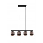 DAVOS Κρεμαστό Φωτιστικό RL Lighting R31554041 taupe υφασμάτινο DAVOS Κρεμαστό Φωτιστικό RL Lighting R31554041 taupe υφασμάτινο