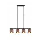 DAVOS Κρεμαστό Φωτιστικό RL Lighting R31554041 taupe υφασμάτινο DAVOS Κρεμαστό Φωτιστικό RL Lighting R31554041 taupe υφασμάτινο