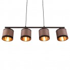 DAVOS Κρεμαστό Φωτιστικό RL Lighting R31554041 taupe υφασμάτινο DAVOS Κρεμαστό Φωτιστικό RL Lighting R31554041 taupe υφασμάτινο