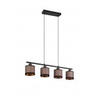 DAVOS Κρεμαστό Φωτιστικό RL Lighting R31554041 taupe υφασμάτινο DAVOS Κρεμαστό Φωτιστικό RL Lighting R31554041 taupe υφασμάτινο