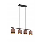 DAVOS Κρεμαστό Φωτιστικό RL Lighting R31554041 taupe υφασμάτινο DAVOS Κρεμαστό Φωτιστικό RL Lighting R31554041 taupe υφασμάτινο