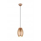BIDAR Κρεμαστό Φωτιστικό RL Lighting R31571065 καφέ ξύλινο