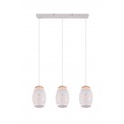 BIDAR Κρεμαστό Φωτιστικό RL Lighting R31573031 λευκό τρίφωτο