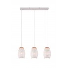 BIDAR Κρεμαστό Φωτιστικό RL Lighting R31573031 λευκό τρίφωτο