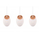BIDAR Κρεμαστό Φωτιστικό RL Lighting R31573031 λευκό τρίφωτο