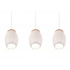 BIDAR Κρεμαστό Φωτιστικό RL Lighting R31573031 λευκό τρίφωτο