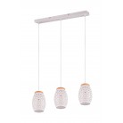 BIDAR Κρεμαστό Φωτιστικό RL Lighting R31573031 λευκό τρίφωτο