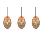 BIDAR Κρεμαστό Φωτιστικό RL Lighting R31573065 καφέ τρίφωτο BIDAR Κρεμαστό Φωτιστικό RL Lighting R31573065 καφέ τρίφωτο