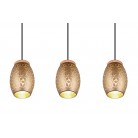 BIDAR Κρεμαστό Φωτιστικό RL Lighting R31573065 καφέ τρίφωτο BIDAR Κρεμαστό Φωτιστικό RL Lighting R31573065 καφέ τρίφωτο